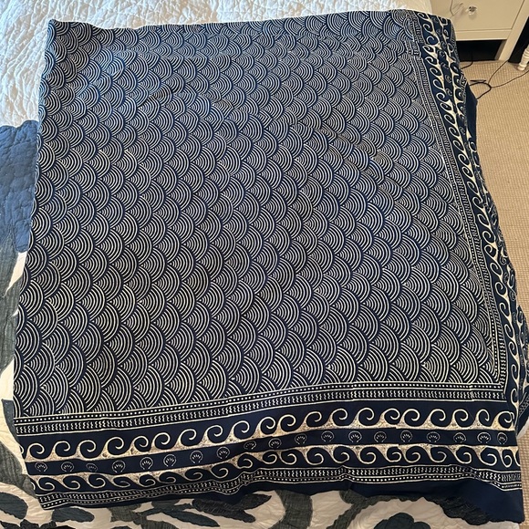 Saffron Marigold Pacific Blue Duvet Cover - Picture 4 of 5